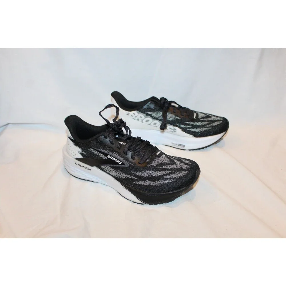 Brooks Men's Launch 11 Running Athletic Sneakers Black White NEW SZ 9